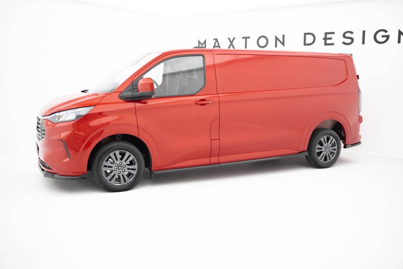 Maxton Seitenschweller Ansatz Ford Transit Custom L2 / Tourneo Custom L2 Mk2 schwarz Hochglanz FO-TRC-2-SD1A+B-G