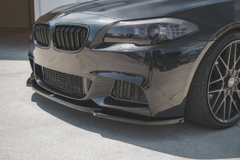Maxton Front Ansatz V.4 für BMW 5er F10/F11 M-Paket schwarz Hochglanz BM-5-10-MPACK-FD4-G