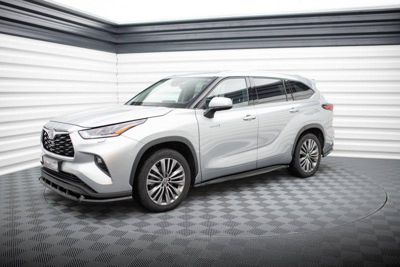 Maxton Seitenschweller Ansatz für Toyota Highlander Mk4 schwarz Hochglanz TO-HL-3-SD1-G