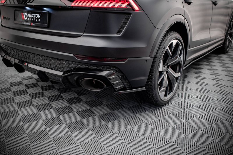 Maxton Heck Ansatz Flaps Diffusor V.2 für Audi RSQ8 Mk1 schwarz Hochglanz AU-RSQ8-1-RSD2-G
