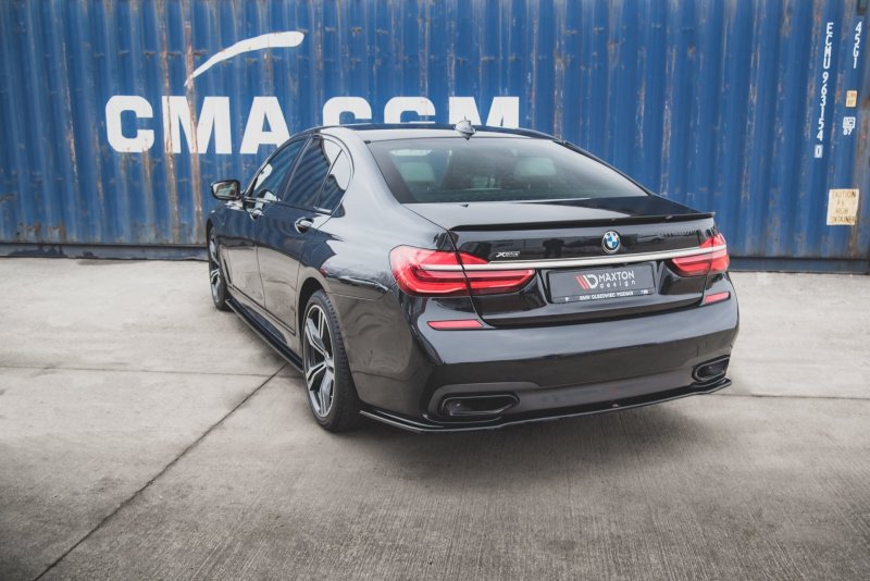 Maxton Spoiler CAP für BMW 7 M-Paket G11 schwarz Hochglanz BM-7-11-MPACK-CAP1-G