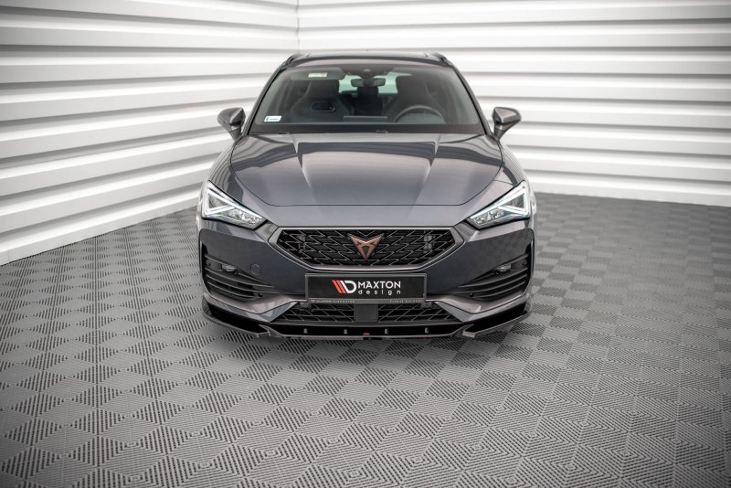 Maxton Front Ansatz V.3 für Cupra Leon schwarz Hochglanz CU-LE-1-FD3-G