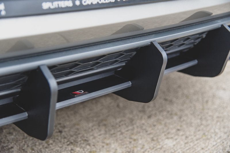 Maxton Diffusor Heck Ansatz für Heckschürze V.2 für VW Golf 7 GTI VWGO7GTICNC-RS2BRB