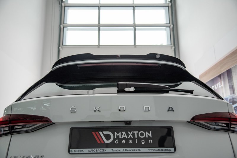Maxton Spoiler CAP für Skoda Octavia Standard / RS Mk4 Combi schwarz Hochglanz SK-OC-4-K-CAP1-G