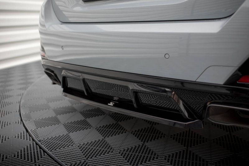 Maxton Mittlerer Cup Diffusor Heck Ansatz BMW M440i Gran Coupe G26 schwarz Hochglanz BM-4-G26-MPACK-GC-RD2-G