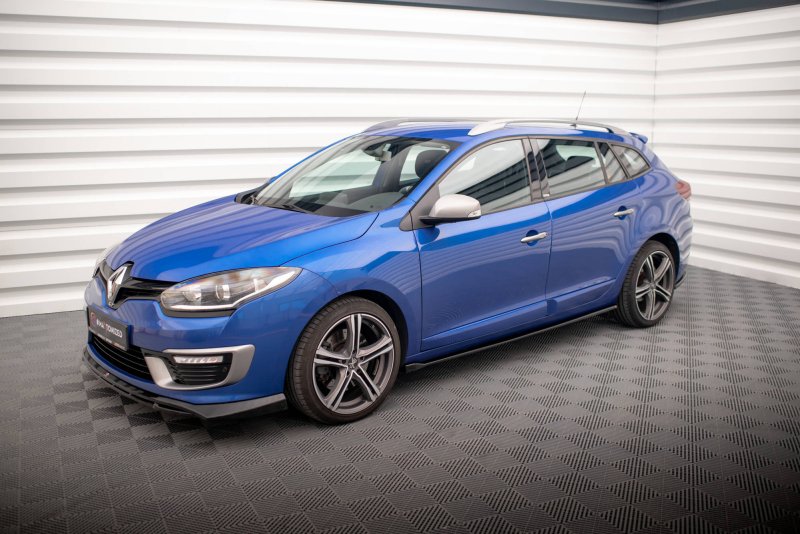 Maxton Seitenschweller Ansatz für Renault Megane GT Line Grandtour Mk3 Facelift schwarz Hochglanz RE-ME-3F-GT-K-SD1-G