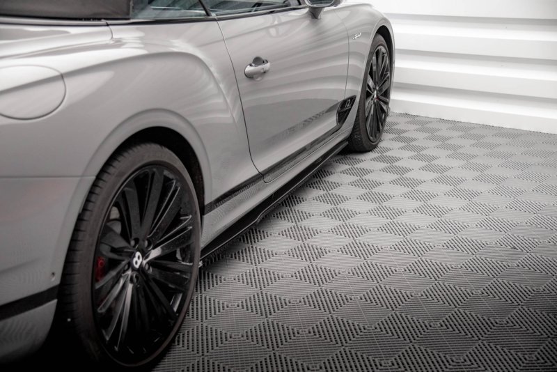 Maxton Seitenschweller Ansatz für Bentley Continental GT Mk3 schwarz Hochglanz BE-CO-3-GT-CA-SD1-G