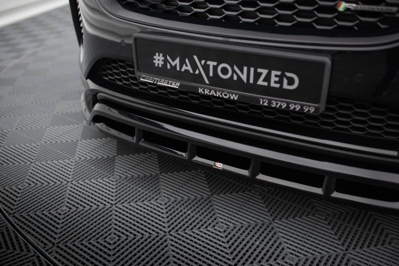 Maxton Front Ansatz Jaguar E-Pace R-Dynamic Mk1 schwarz Hochglanz JA-EP-1-RDYNAMIC-FD1G+FD1R-G