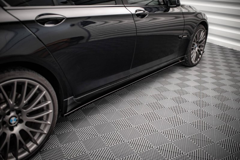 Maxton Seitenschweller Ansatz für BMW 7 M-Paket F01 schwarz Hochglanz BM-7-01-MPACK-SD1-G