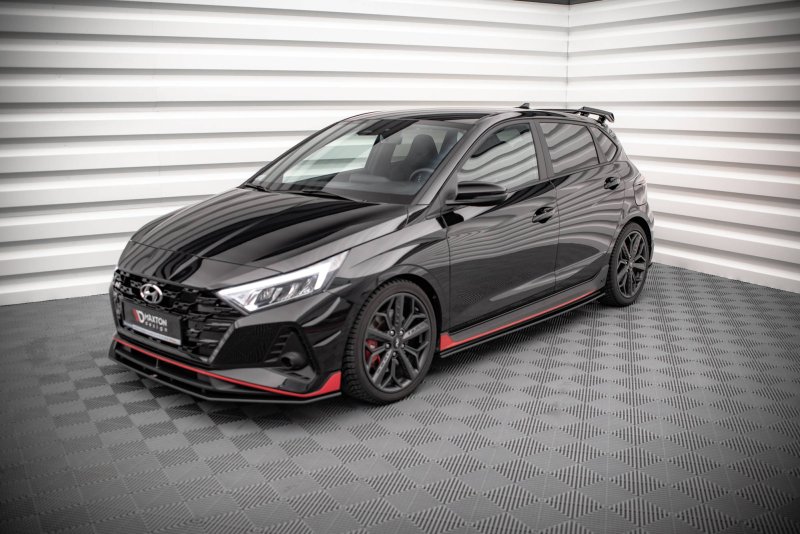 Maxton Street Pro Seitenschweller Ansatz für Hyundai I20 N Mk3 HYI203NCNC-SD1BRB