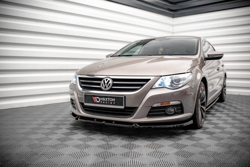 Maxton Front Ansatz V.3 für Volkswagen Passat CC schwarz Hochglanz VW-PA-CC-FD3-G