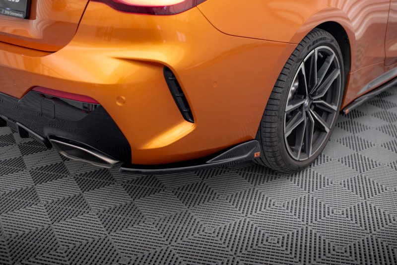 Maxton Heck Ansatz Flaps Diffusor V.2 BMW 4er M440i G22 / G23 / G22 Facelift / G23 Facelift schwarz Hochglanz BM-4-G22-MPACK-RSD4-G