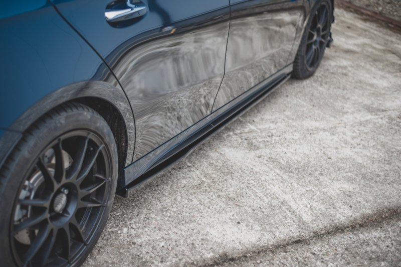 Maxton Seitenschweller Ansatz für V.1 für  Mercedes A35 AMG / AMG-Line W177  schwarz Hochglanz ME-A-177-35-SD1-G