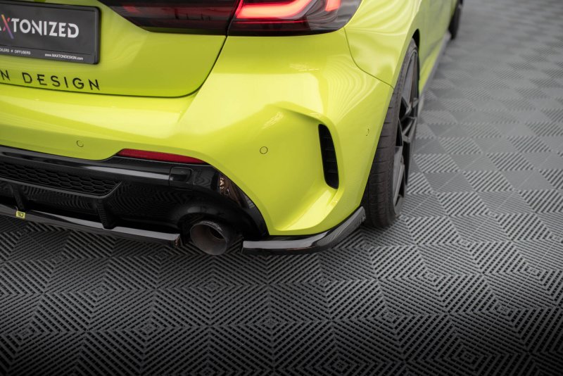 Maxton Heck Ansatz Flaps Diffusor V.1 für1 BMW 1er M-Paket / M135i F40 schwarz Hochglanz BM-1-40-M-RSD7-G