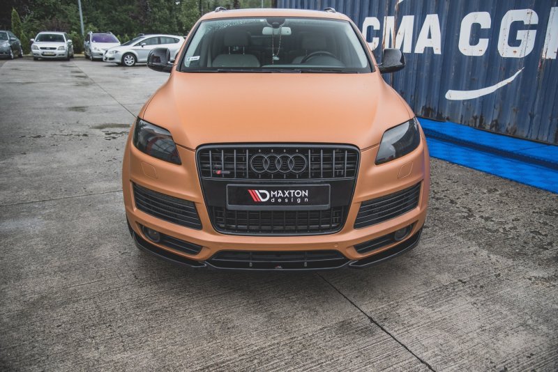 Maxton Front Ansatz für Audi Q7 S-Line Mk.1 schwarz Hochglanz AU-Q7-1-SLINE-FD1-G