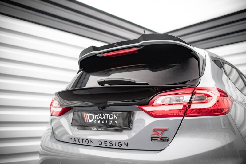 Maxton Heckscheiben Spoiler für Ford Fiesta Standard/ ST-Line/ ST schwarz Hochglanz FO-FI-8-H1-G