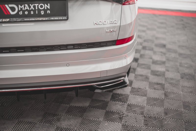Maxton Heck Ansatz Flaps Diffusor für Skoda Kodiaq Mk1 Sportline schwarz Hochglanz SK-KO-1-SL-RSD2-G