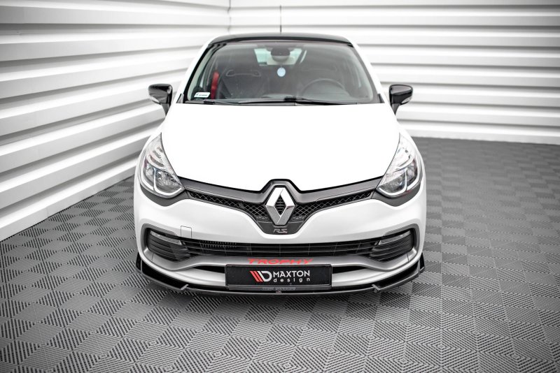 Maxton Front Ansatz V.2 Renault Clio RS Mk4 schwarz Hochglanz RE-CL-4-RS-FD2-G