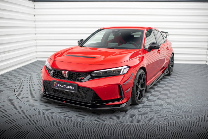 Maxton Front Ansatz V.1 +Flaps für Honda Civic Type-R Mk 11 HO-CI-11-TYPE-R-FD1G+FSF1B