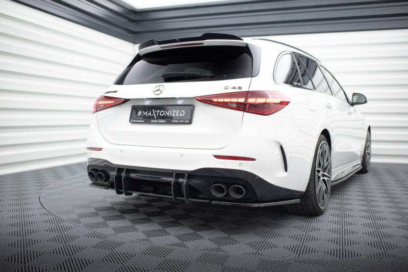 Maxton Heck Ansatz Flaps Diffusor Mercedes-Benz C AMG-Line / 43 AMG W206 schwarz Hochglanz ME-C-206-AMGLINE-K-RSD1-G