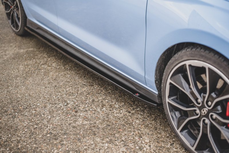 Maxton Seitenschweller Ansatz für V.4 Hyundai I30 N Mk3 / Mk3 FL Hatchback/ Fastback schwarz Hochglanz HY-I30-3-N-SD3-G
