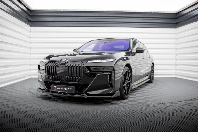 Maxton Front Ansatz V.2 für BMW 7 M-Paket / M760e G70 schwarz Hochglanz BM-7-G70-MPACK-FD2-G