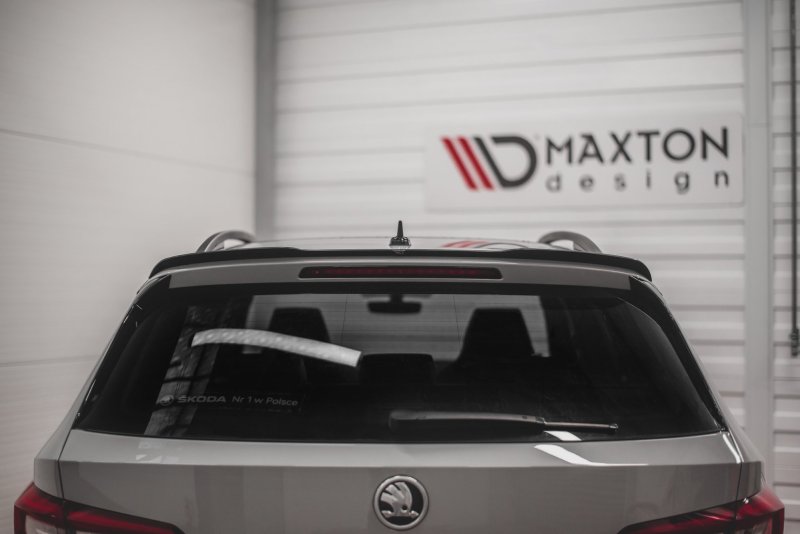 Maxton Spoiler CAP V.1 für Skoda Kodiaq Mk1 Sportline/RS schwarz Hochglanz SK-KO-1-SL-CAP1-G