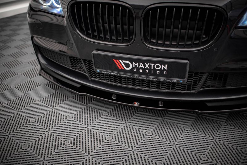 Maxton Front Ansatz V.1 für BMW 7 M-Paket F01 schwarz Hochglanz BM-7-01-MPACK-FD1-G