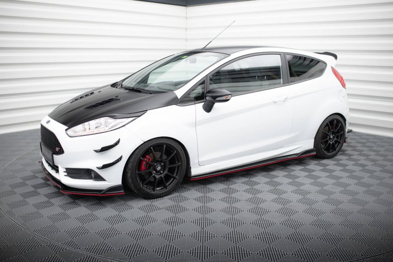 Maxton Seitenschweller Ansatz V.3 Ford Fiesta ST / ST-Line Mk7 schwarz Hochglanz FO-FI-7/7F-ST-SD3-G