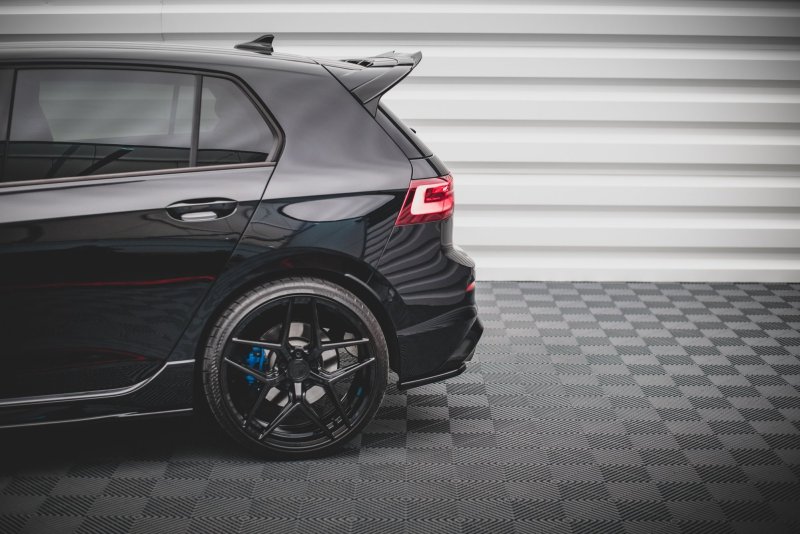 Maxton Heck Ansatz Flaps Diffusor V.1 für Volkswagen Golf R Mk8 schwarz Hochglanz VW-GO-8-R-RSD1-G