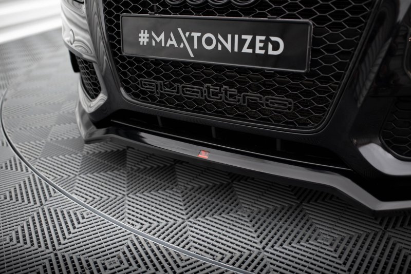 Maxton Front Ansatz V.3 Audi S5 / A5 S-Line 8T schwarz Hochglanz AU-S5-1-FD2-G