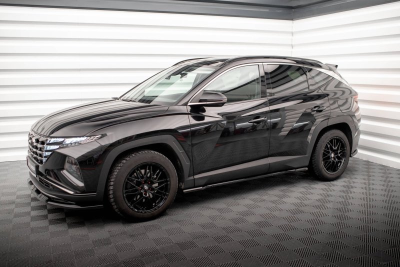 Maxton Seitenschweller Ansatz für Hyundai Tucson Mk4 schwarz Hochglanz HY-TU-4-SD1-G