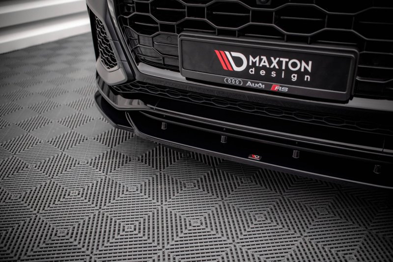 Maxton Front Ansatz V.2 für Audi RSQ8 Mk1 schwarz Hochglanz AU-RSQ8-1-FD2-G
