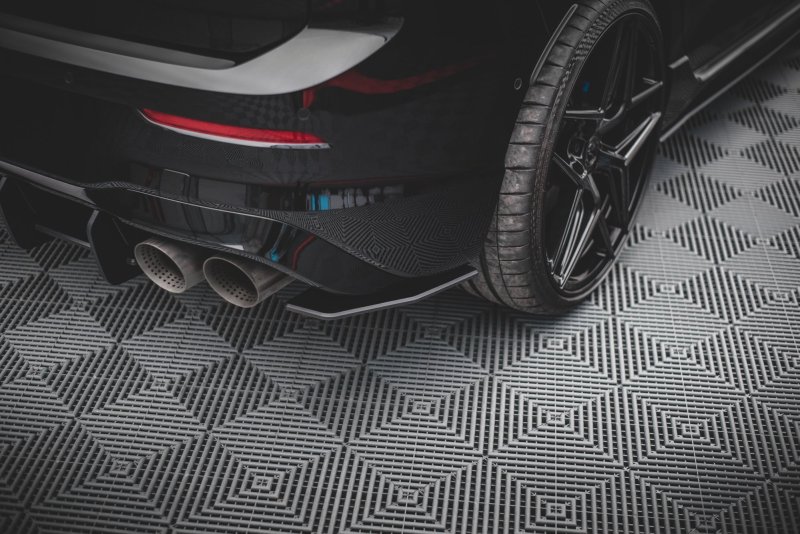 Maxton Street Pro Heck Ansatz Flaps Diffusor für Volkswagen Golf R Mk8 VWGO8RCNC-RSD1BRB