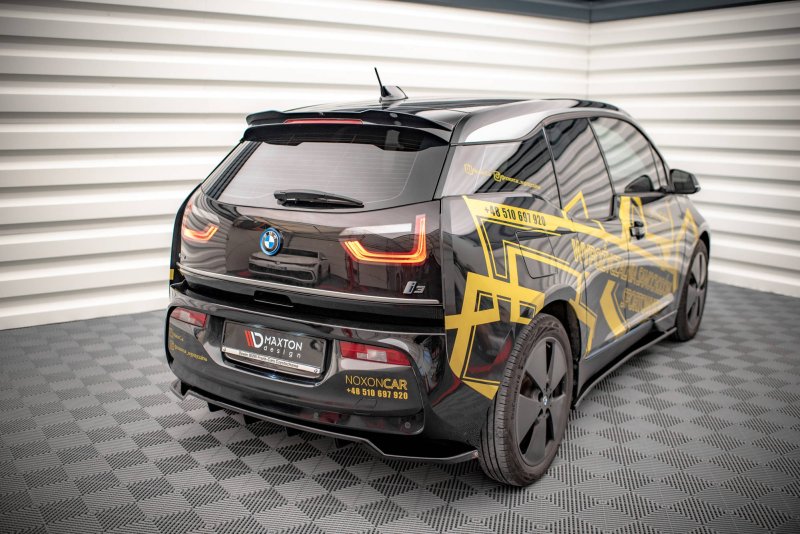 Maxton Spoiler CAP für BMW i3 Mk1 Facelift schwarz Hochglanz BM-I3-1-CAP1-G