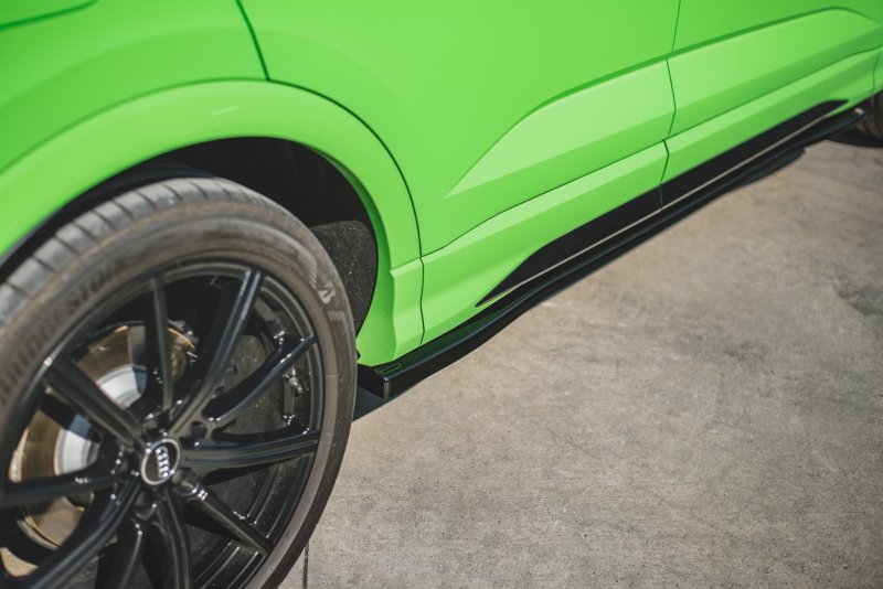Maxton Seitenschweller Ansatz für Audi RSQ3 F3 schwarz Hochglanz AU-RSQ3-2-SD1-G