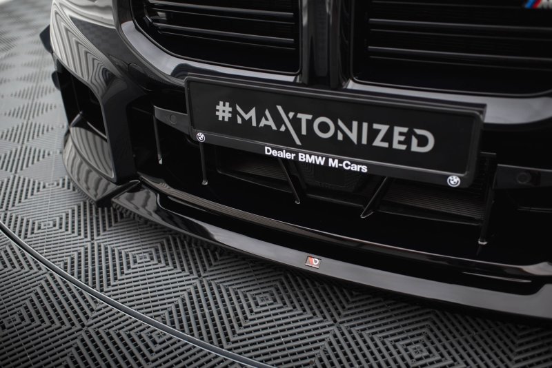 Maxton Front Ansatz V.5 für BMW M2 G87 schwarz Hochglanz BM-M2-G87-FD5-G