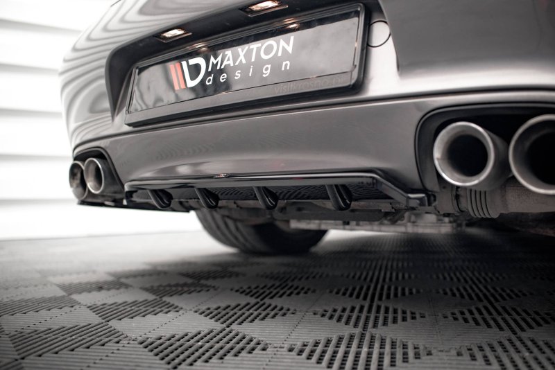Maxton Mittlerer Diffusor Heck Ansatz DTM Look für Porsche 911 Carrera / Carrera GTS 997 Facelift schwarz Hochglanz PO-911-997F-CA-S-RD1G+RD2-G