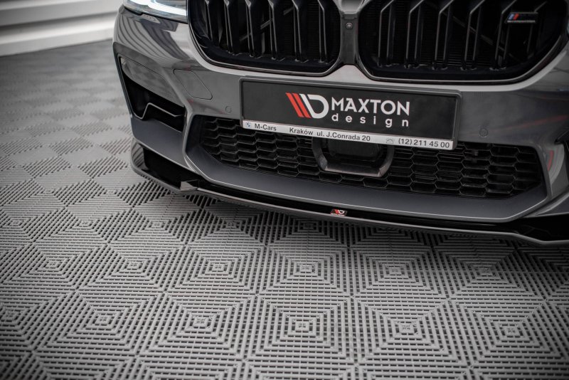 Maxton Front Ansatz V.2 für BMW M5 F90 Facelift schwarz Hochglanz BM-5-90F-M-FD2-G