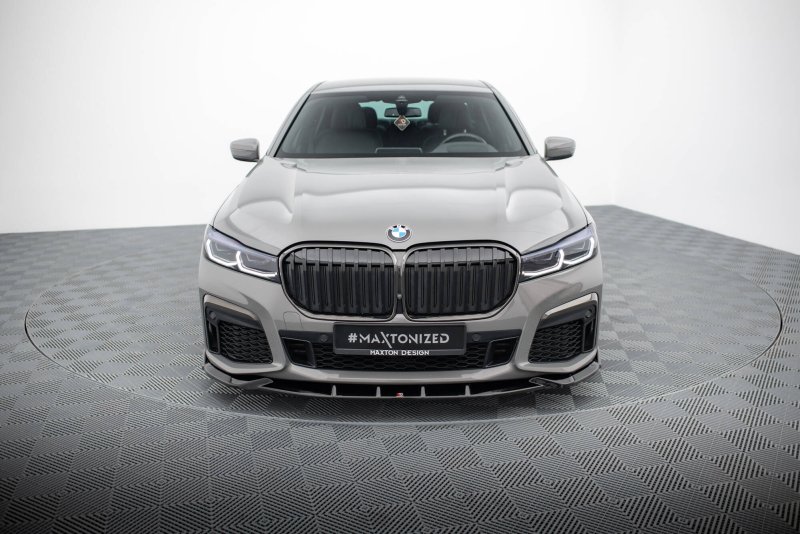 Maxton Front Ansatz V.5 BMW 7 M-Paket G11 / G12 Facelift schwarz Hochglanz BM-7-11F-MPACK-FD5-G