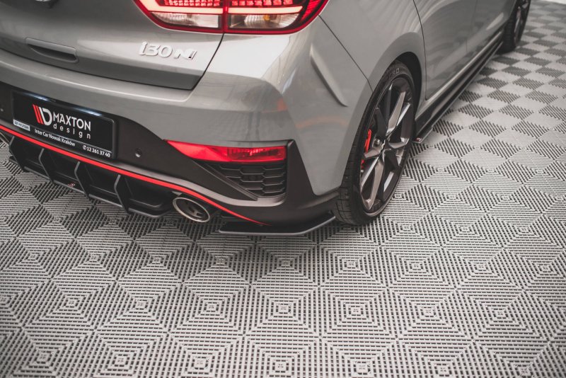 Maxton Street Pro Heck Ansatz Flaps Diffusor für Hyundai I30 N Hatchback Mk3 Facelift HYI303FNCNC-RSD1BRB