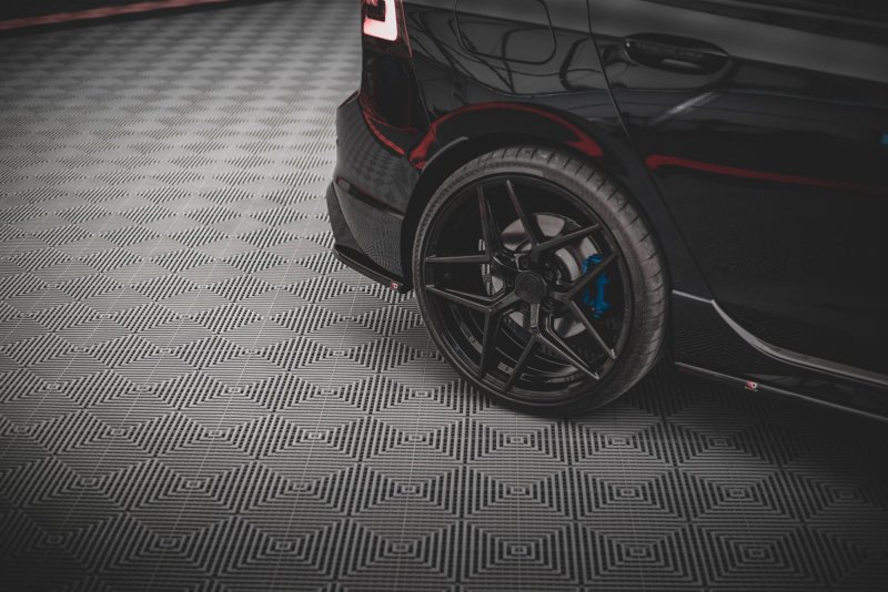 Maxton Heck Ansatz Flaps Diffusor V.3 für Volkswagen Golf R Mk8 Carbon Look  VW-GO-8-R-RSD3-C