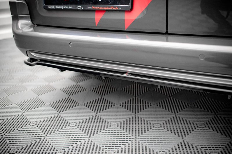 Maxton Mittlerer Diffusor Heck Ansatz DTM Look für Peugeot Partner Mk3 schwarz Hochglanz PE-PA-3-RD1G+RD2-G