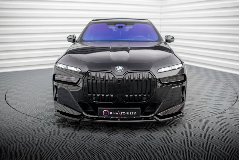 Maxton Front Ansatz V.2 für BMW 7 M-Paket / M760e G70 schwarz Hochglanz BM-7-G70-MPACK-FD2-G