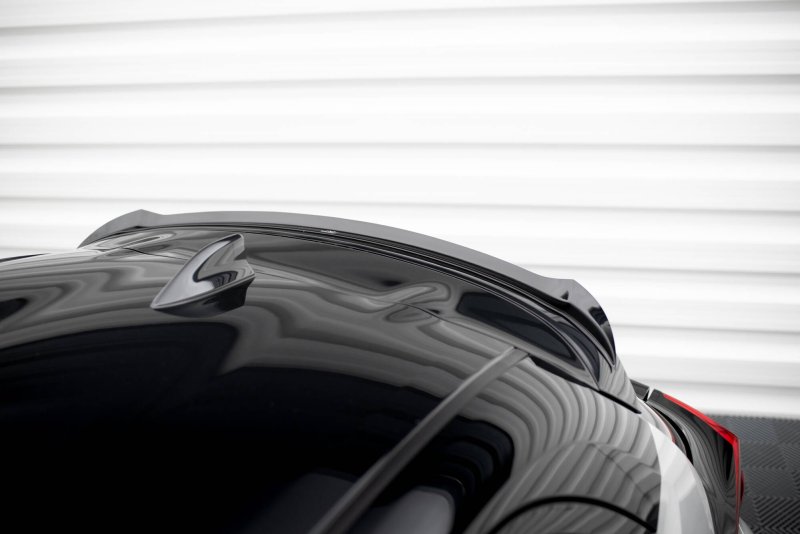 Maxton Spoiler CAP Abrisskante Toyota Yaris GR Sport Mk4 schwarz Hochglanz TO-YA-4-GRSPORT-CAP1-G
