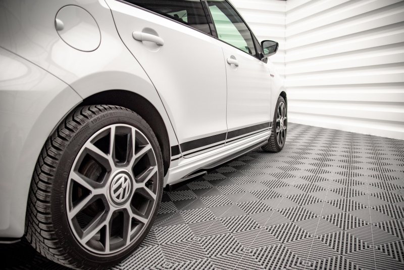 Maxton Seitenschweller Ansatz für Volkswagen Up GTI schwarz Hochglanz VW-UP-1-GTI-SD1-G