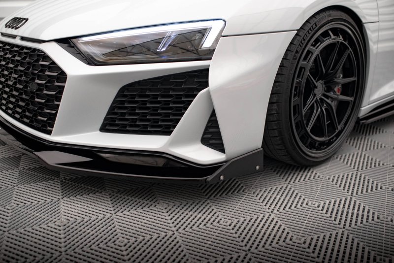 Maxton Front Ansatz V.3 +Flaps für Audi R8 Mk2 Facelift AU-R8-2F-FD4G+FD4RG+FS