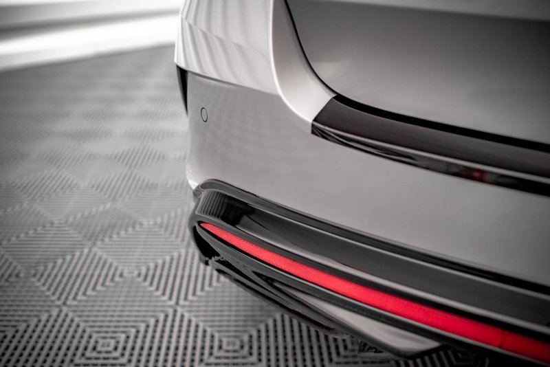 Maxton Diffusor Heck Ansatz für Skoda Octavia RS Mk4 schwarz Hochglanz SK-OC-4-RS-RS1G+RS1R-G