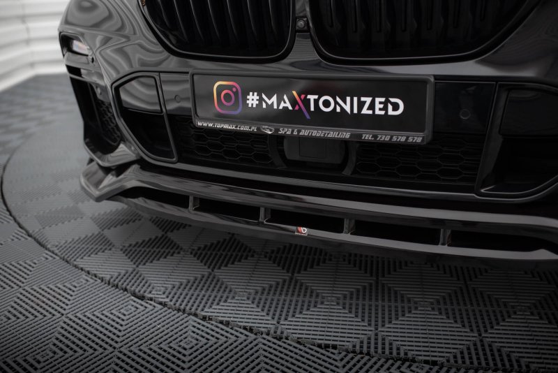 Maxton Front Ansatz V.2 BMW X5 M-Paket G05 schwarz Hochglanz BM-X5-05-MPACK-FD2G+FD2R-G