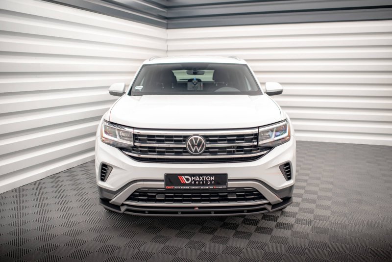 Maxton Front Ansatz V.2 für Volkswagen Atlas Cross Sport schwarz Hochglanz VW-AT-1-CRS-FD2G+FD2R-G